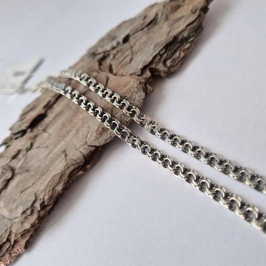 Чоловічий срібний ланцюжок | Класичний Бісмарк | срібло 925пр | 1017.4