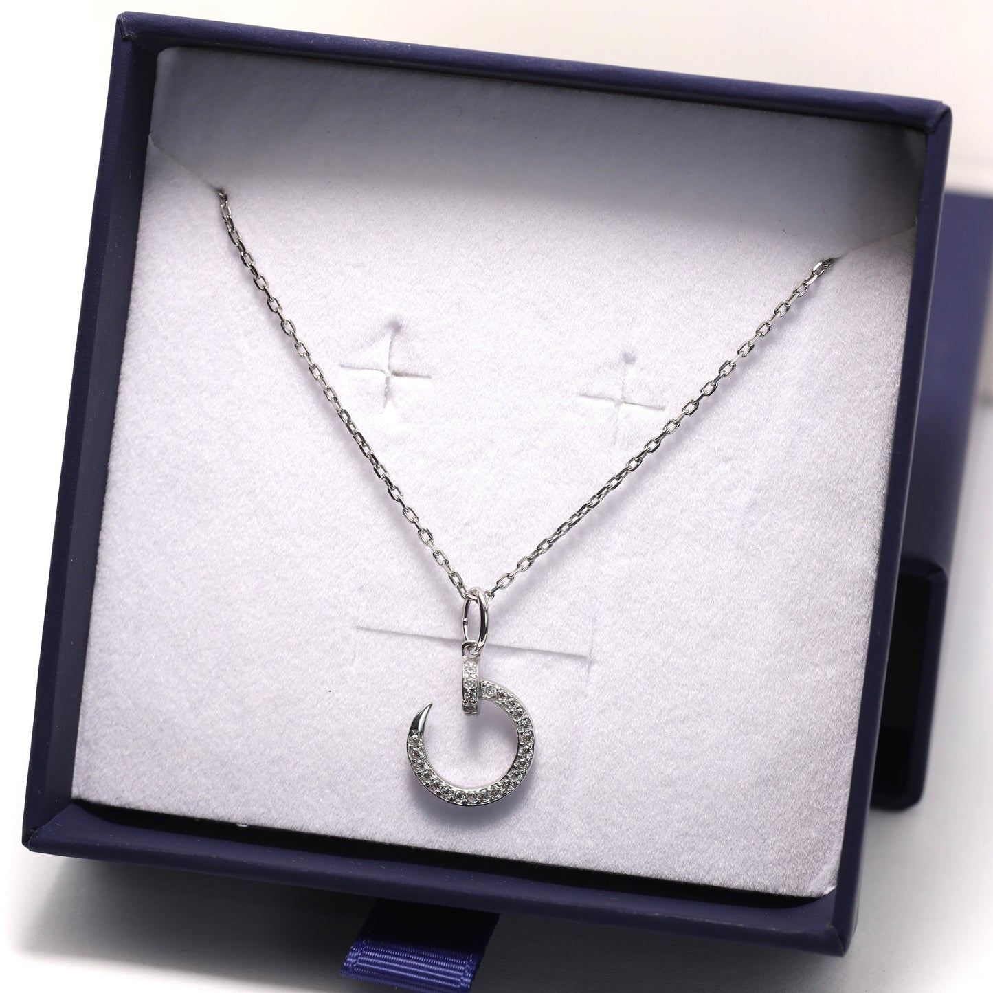 925 Sterling Silver Necklace with Zirconia | Срібне кольє з фіанітами|446