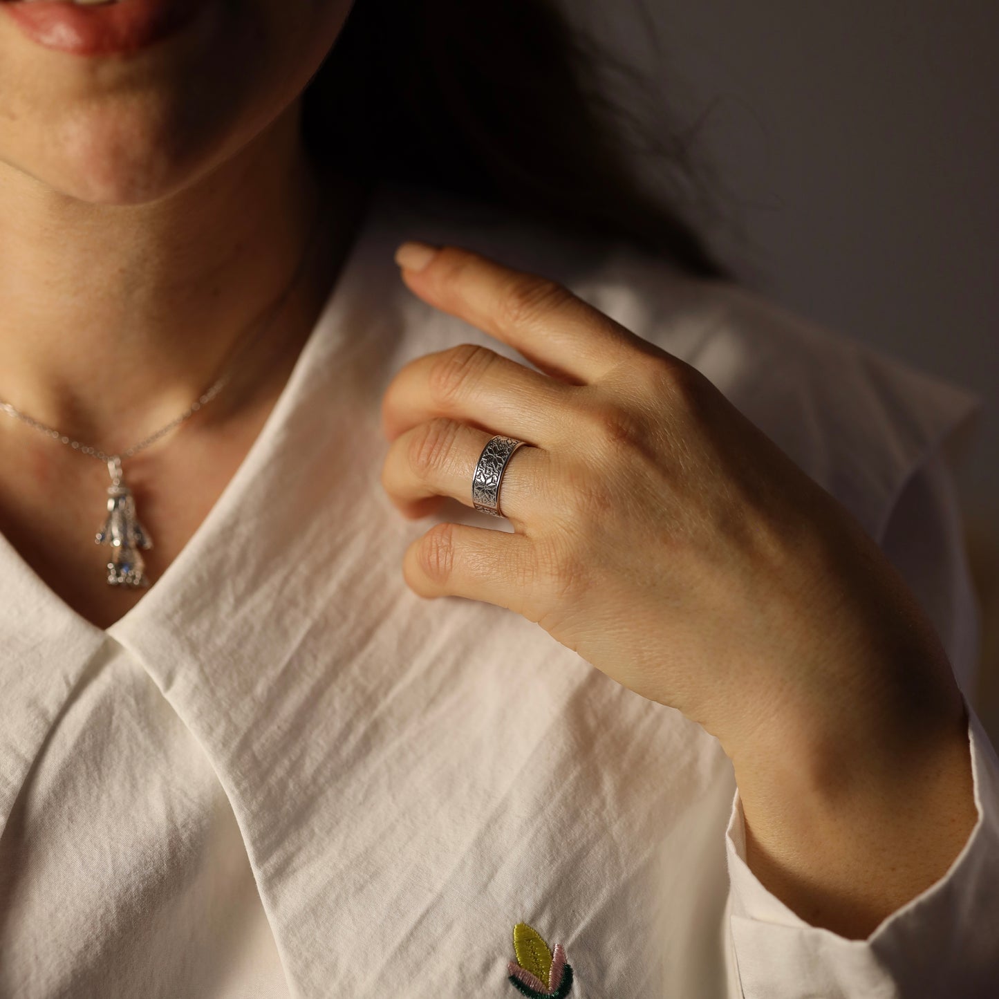 Срібна каблучка “Вишиванка” | Silver Vyshyvanka Ring | Срібло 925