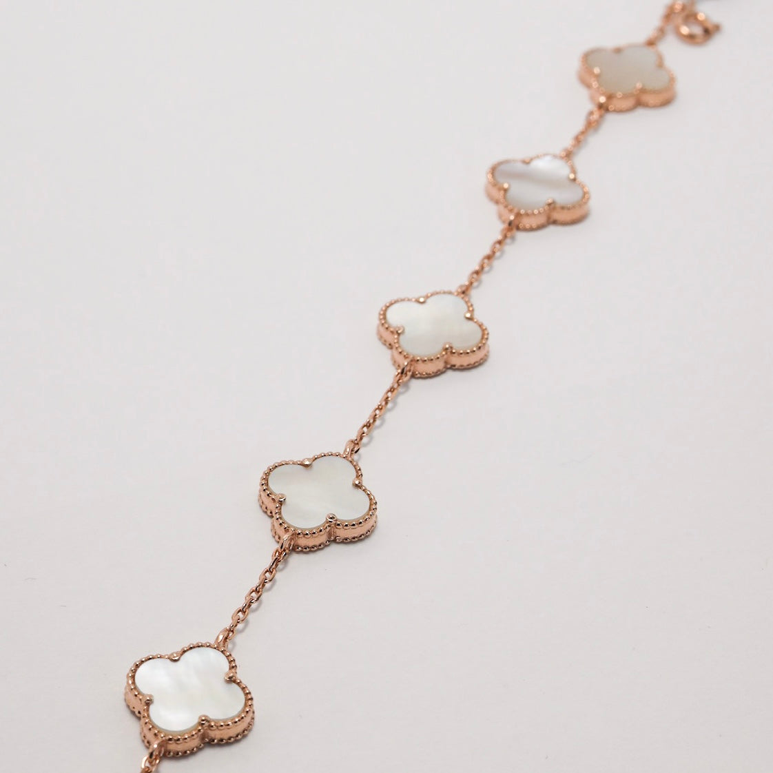Срібний браслет Fleur з перламутром,позолота 585 | Fleur Mother of Pearl Gold Plated Silver Bracelet|338