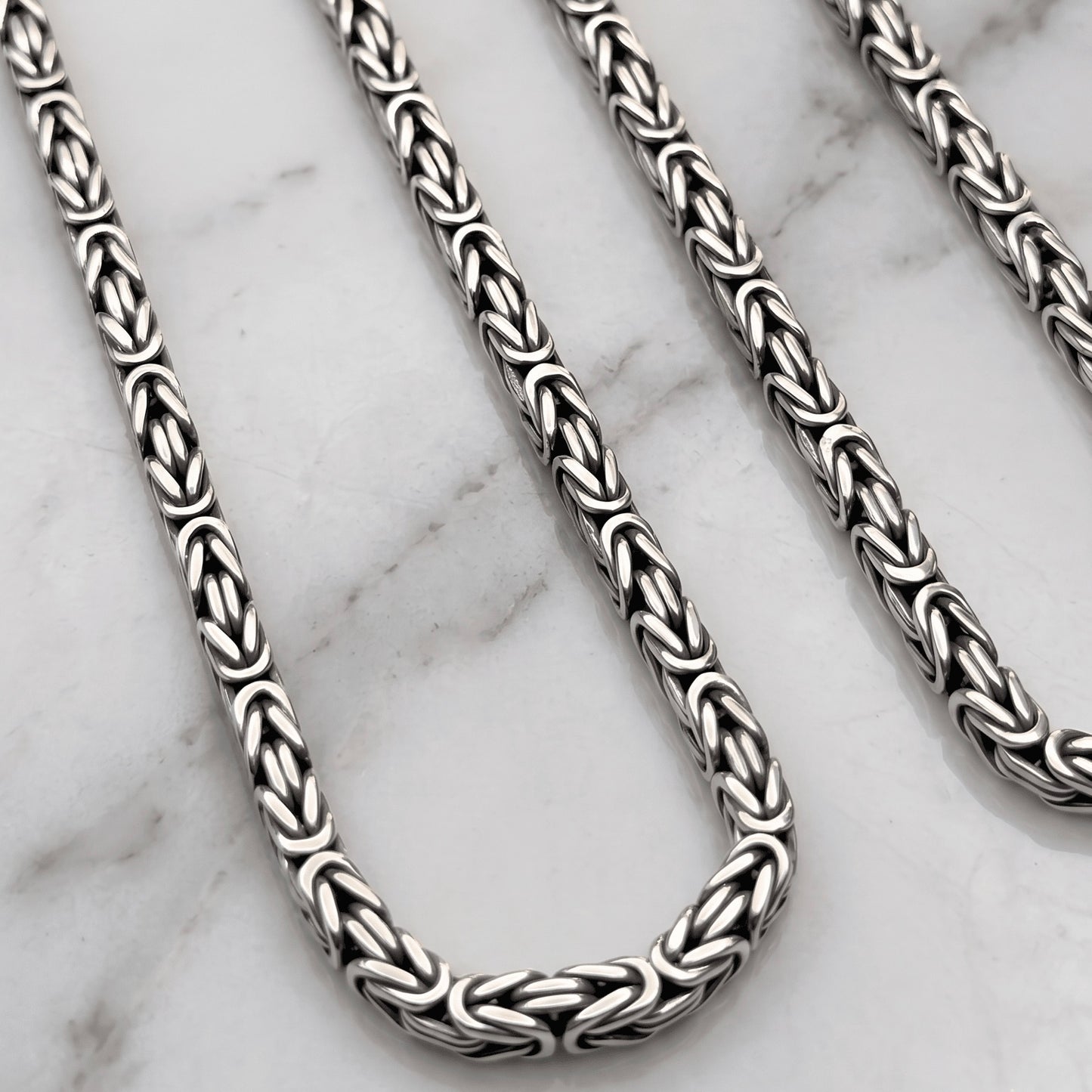 Handmade Fox Tail Chain in 925 Sterling Silver | Срібний ланцюжок ручної роботи Лисячий хвіст|1016.2