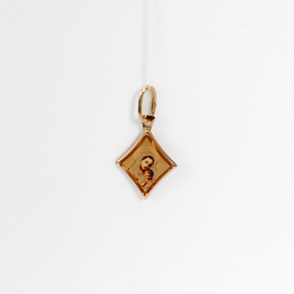 Gold Jesus Christ pendant, 14k hallmark religious jewelry