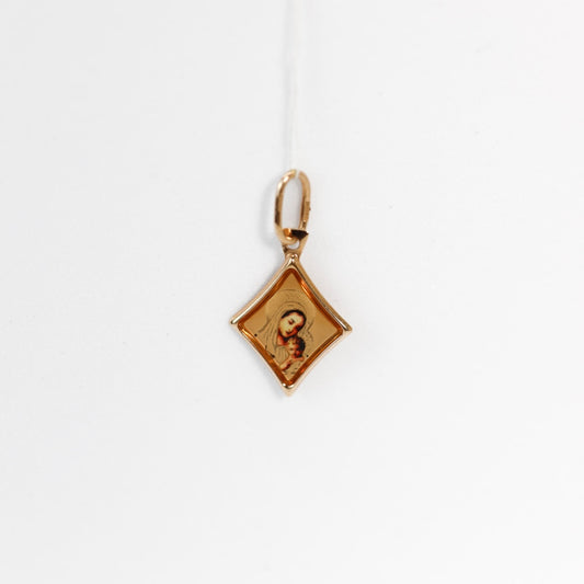 Gold Jesus Christ pendant, 14k hallmark religious jewelry