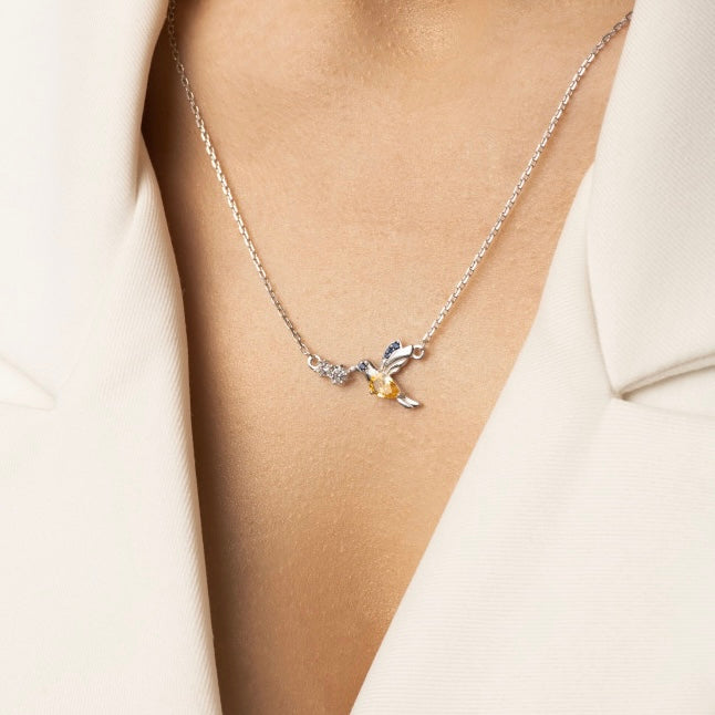 Срібне кольє Пташка Свободи 925 | Ukrainian Bird Silver Necklace | 615