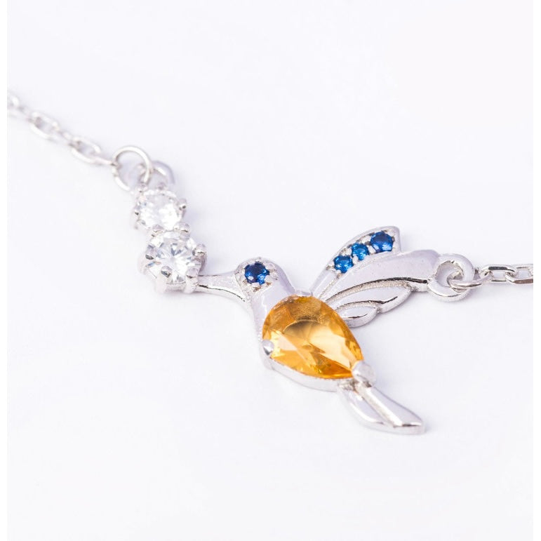 Срібне кольє Пташка Свободи 925 | Ukrainian Bird Silver Necklace | 615