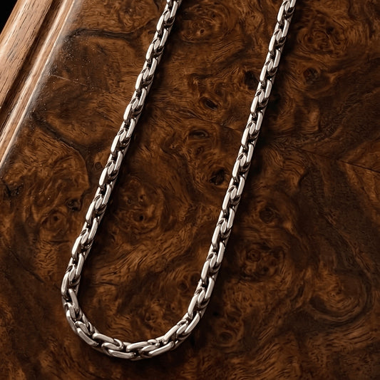 Срібний ланцюг Якірний біт | Silver Anchor Bit Chain | Масивний 925 Silver | Міцне плетіння |1018