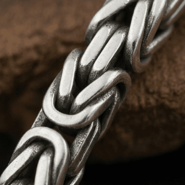 Handmade Fox Tail Chain in 925 Sterling Silver | Срібний ланцюжок ручної роботи Лисячий хвіст|1016.2