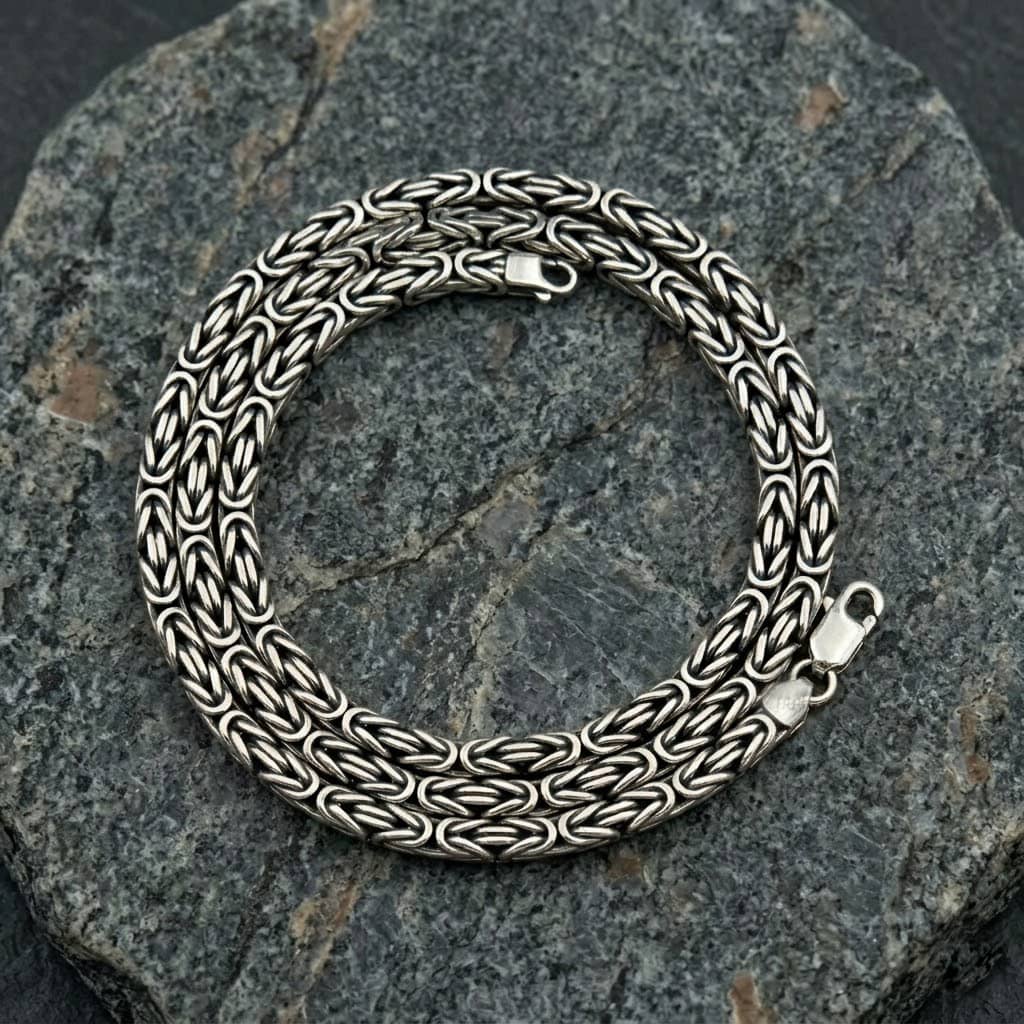 Handmade Fox Tail Chain in 925 Sterling Silver | Срібний ланцюжок ручної роботи Лисячий хвіст|1016.2