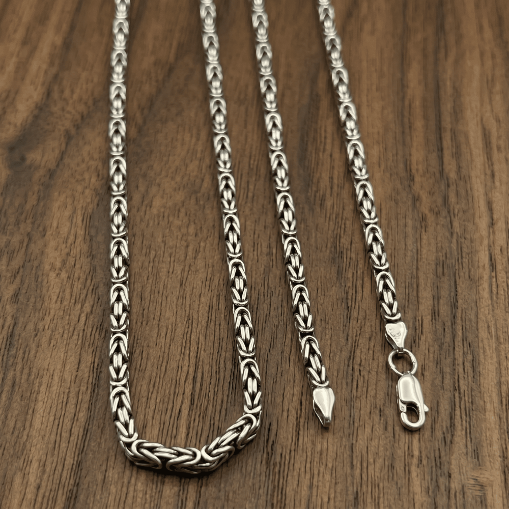 Handmade Fox Tail Chain in 925 Sterling Silver | Срібний ланцюжок ручної роботи Лисячий хвіст|1016.2