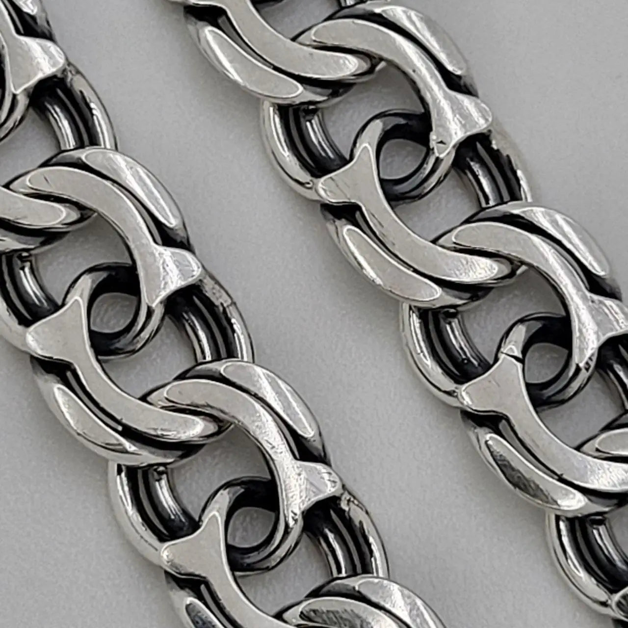 Massive Bismarck Chain in 925 Sterling Silver | Срібний ланцюжок Бісмарк ручної роботи|1017.8/1017.7