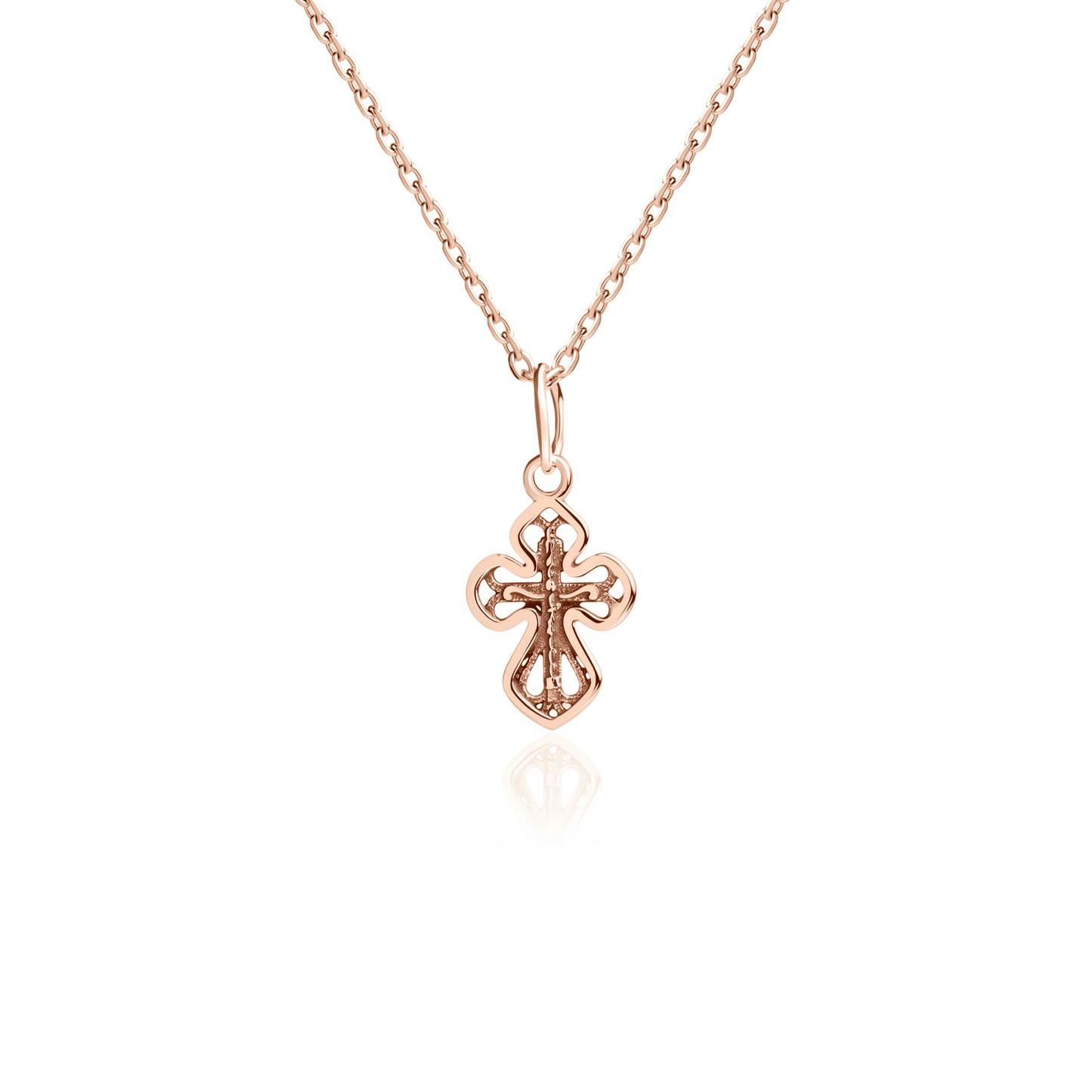 Золотий хрестик 585 для жінок і дітей | Gold Cross Pendant 14K | Жіночий та дитячий хрестик |5240