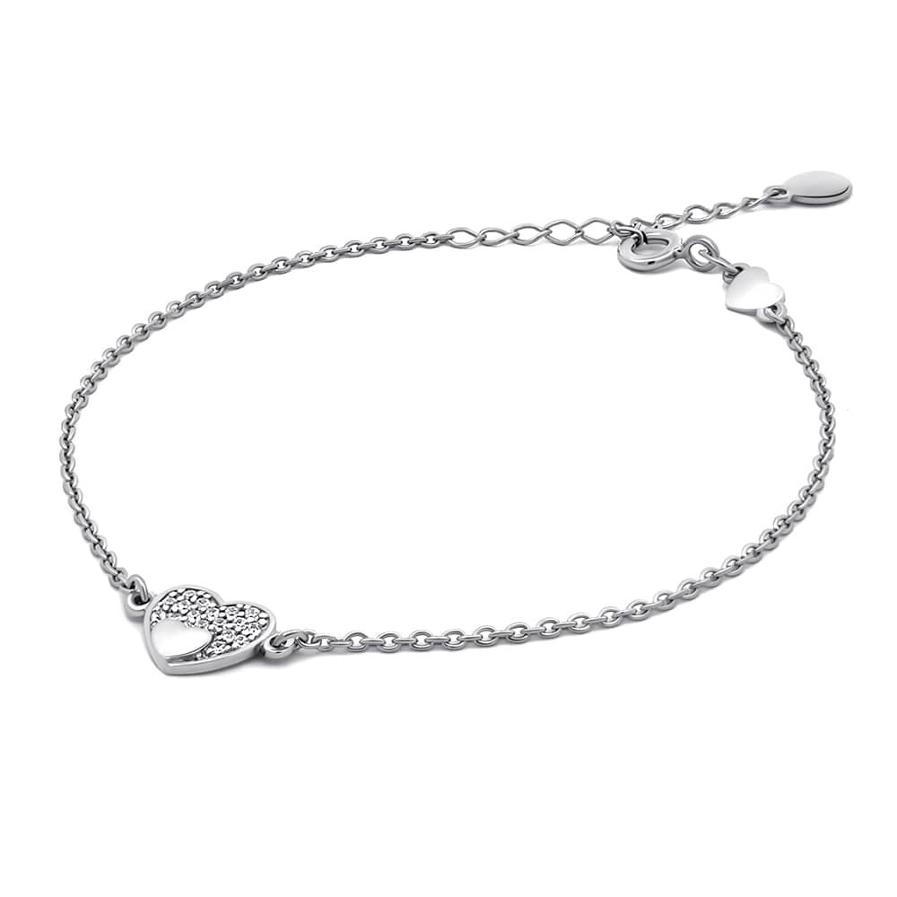 Silver Heart Bracelet | Срібний браслет із серцем 925 |2094