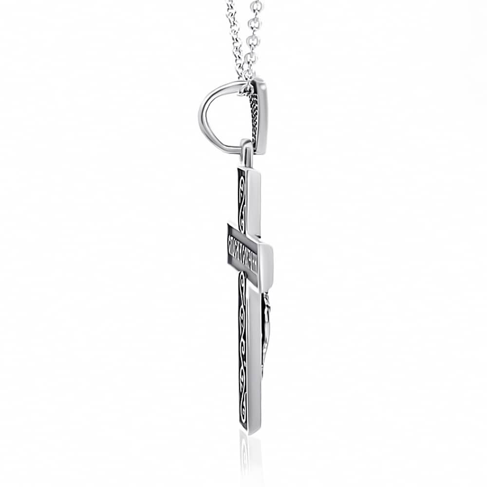 Срібний  хрестик Розп’яття 925 |Silver Cross Crucifix | 5200