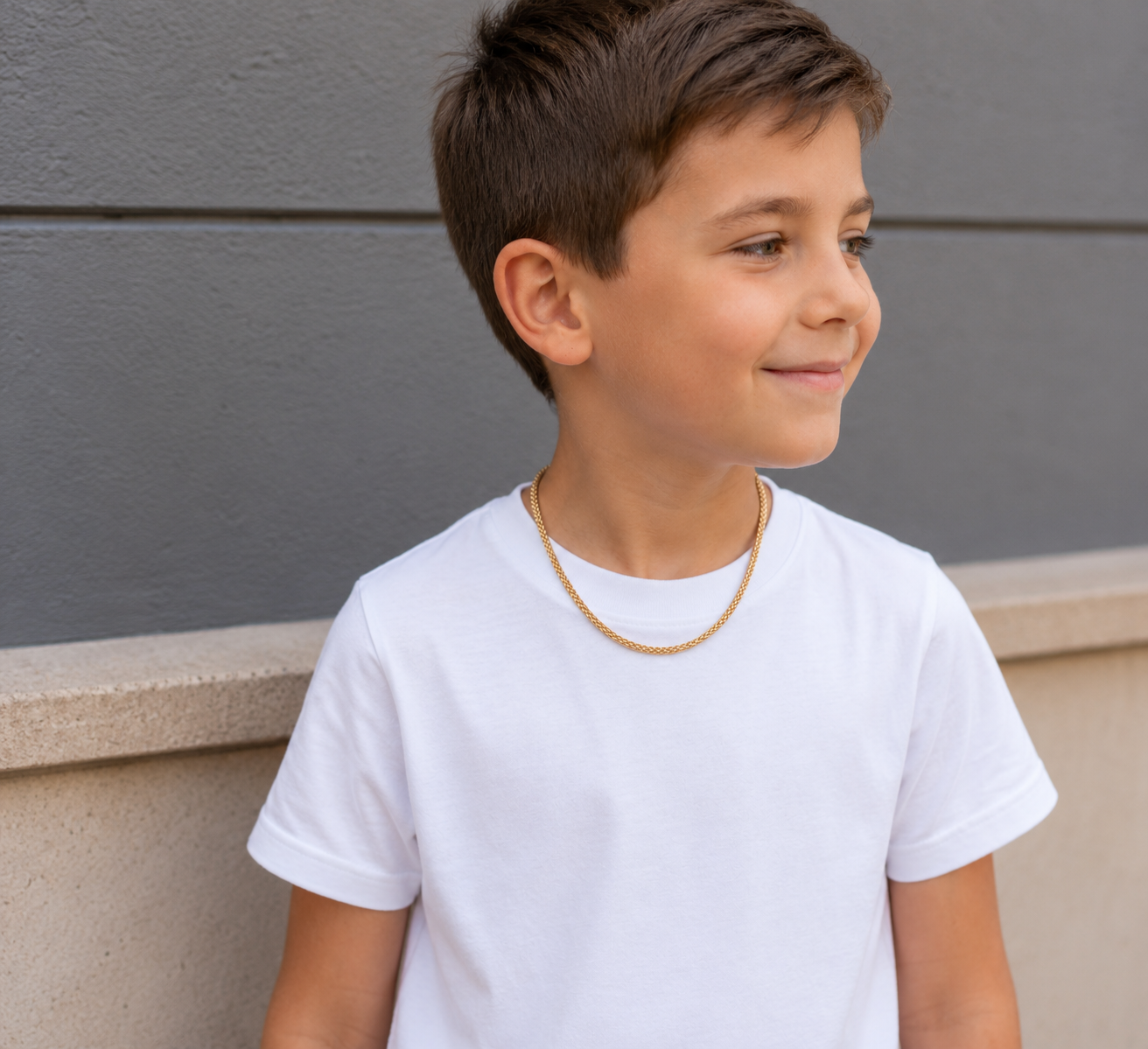Beige Protective Cord with Sterling Silver 925 Clasps | Бежевий шнурок зі сріблом 925