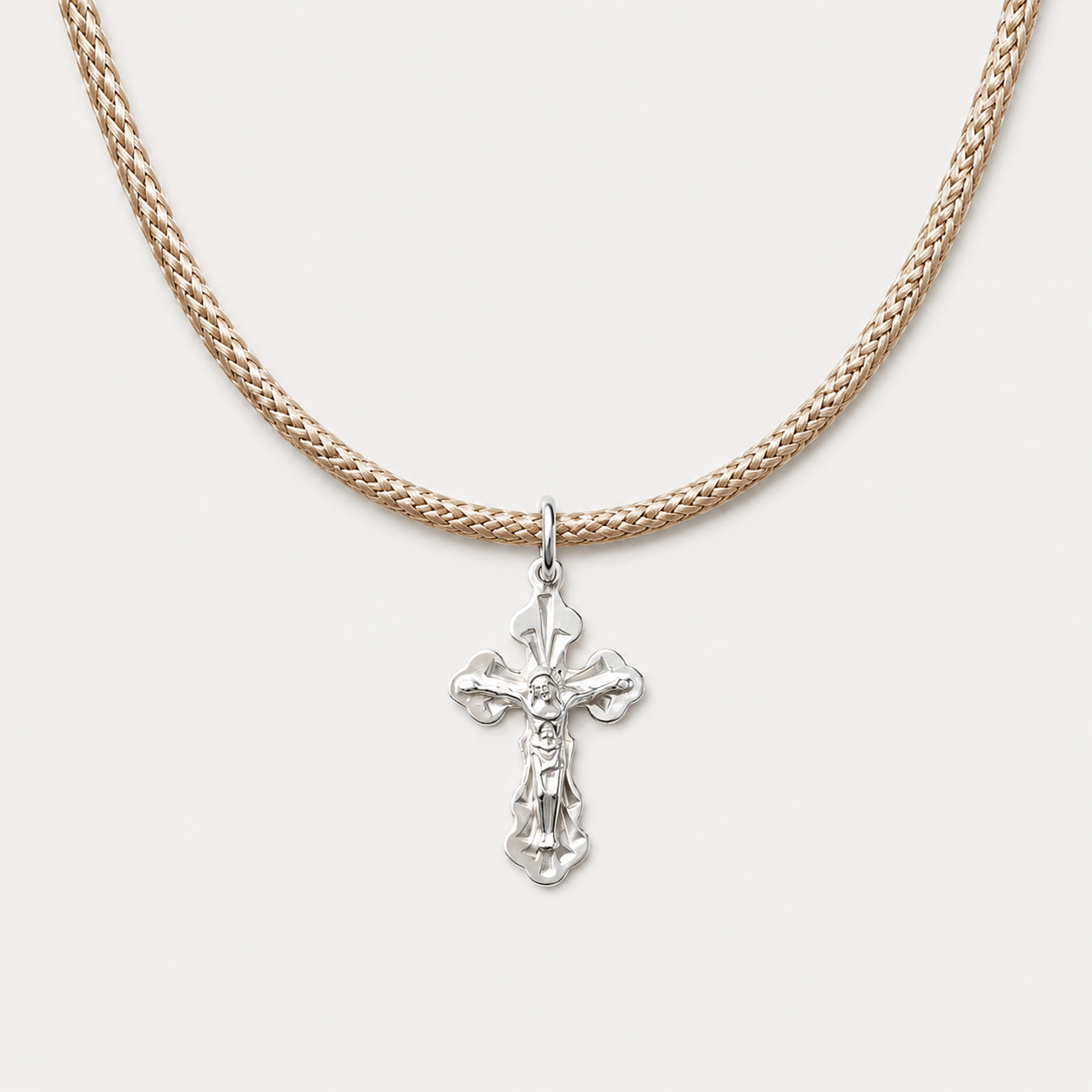 Срібний хрестик 925 проби невеликий | Small Silver Cross Pendant 925 Silver 5161