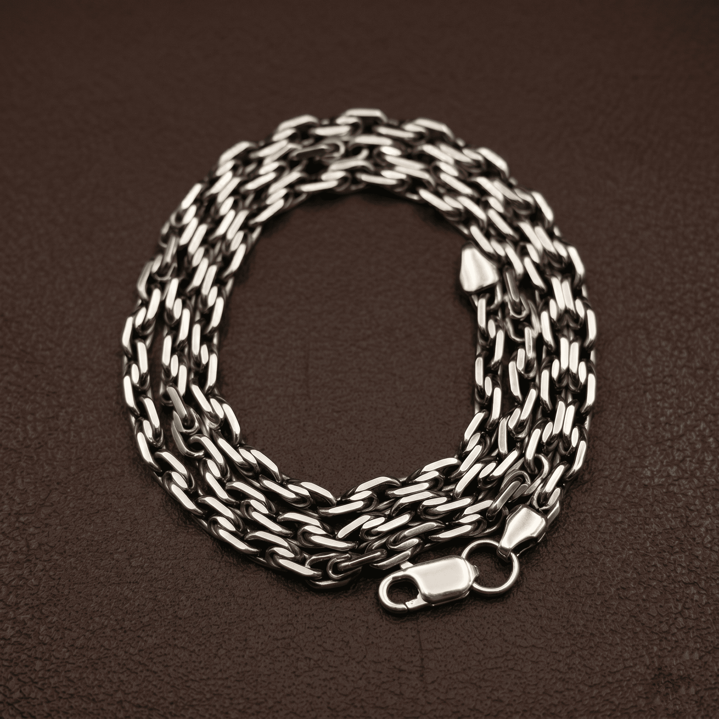 Срібний ланцюг Якірний біт | Silver Anchor Bit Chain | Масивний 925 Silver | Міцне плетіння |1018